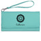 Sunflowers Ladies Leatherette Wallet - Laser Engraved- Teal (Personalized)