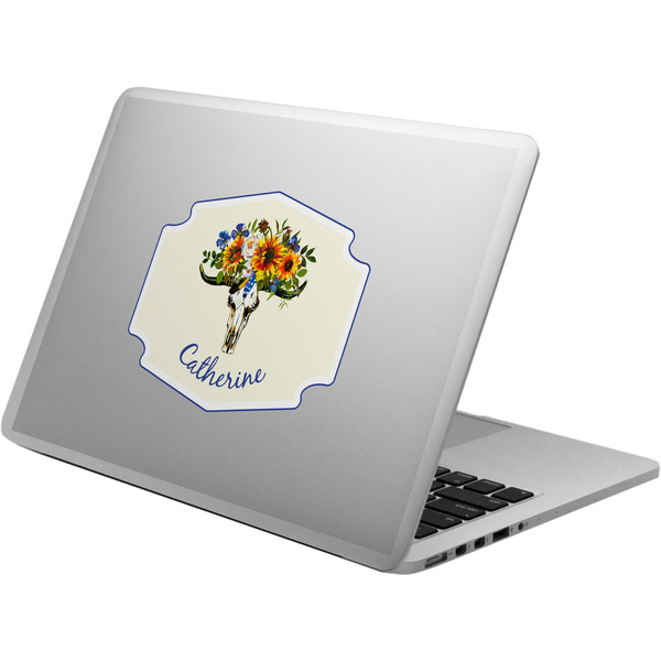 Custom Sunflowers Laptop Decal (Personalized)