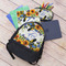 Sunflowers Large Backpack - Black - With Stuff