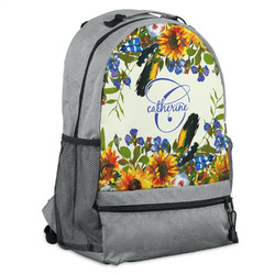 Sunflowers Backpack - Grey (Personalized)
