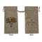 Sunflowers Large Burlap Gift Bag - Front & Back (Personalized)