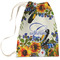 Sunflowers Large Laundry Bag - Front View