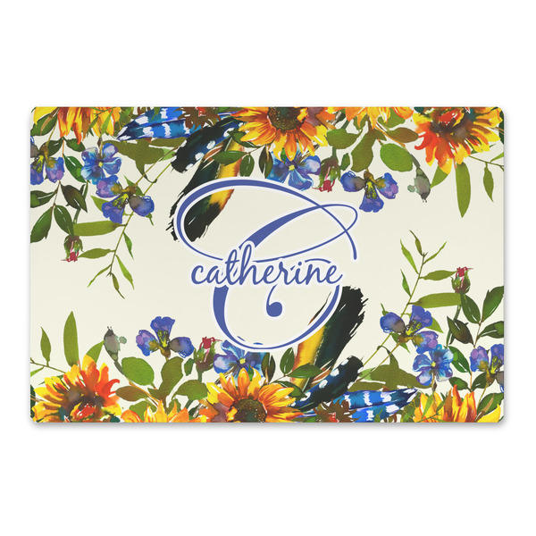 Custom Sunflowers Large Rectangle Car Magnet (Personalized)