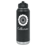 Sunflowers Water Bottles - Laser Engraved - Front & Back (Personalized)
