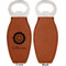 Sunflowers Leather Bar Bottle Opener - Front and Back (single sided)