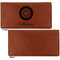 Sunflowers Leather Checkbook Holder Front and Back Single Sided - Apvl