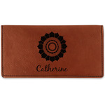 Sunflowers Leatherette Checkbook Holder (Personalized)