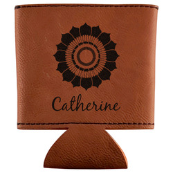 Sunflowers Leatherette Can Sleeve (Personalized)