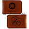 Sunflowers Leatherette Magnetic Money Clip - Front and Back