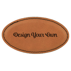 Sunflowers Leatherette Oval Name Badge with Magnet (Personalized)