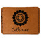 Sunflowers Faux Leather Iron On Patch - Rectangle (Personalized)