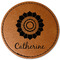 Sunflowers Leatherette Patches - Round