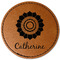Sunflowers Faux Leather Iron On Patch - Round (Personalized)