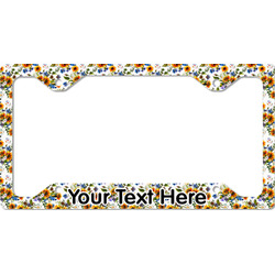 Sunflowers License Plate Frame - Style C (Personalized)