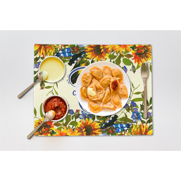 Sunflowers Linen Placemat - Lifestyle (single)