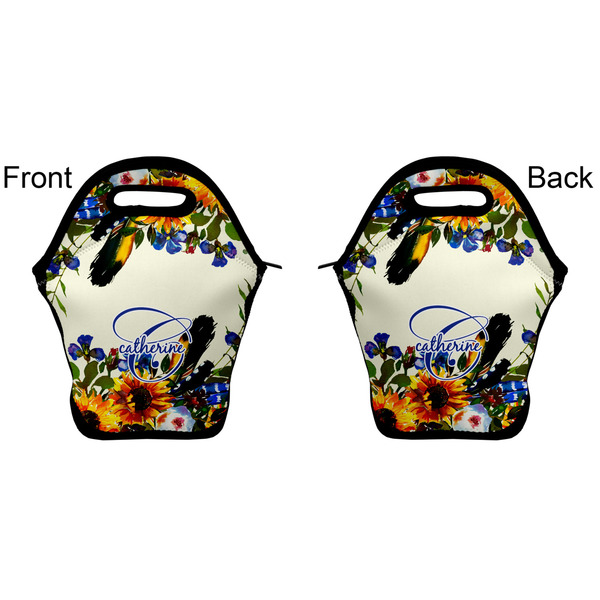 Sunflowers Lunch Bag - Front and Back
