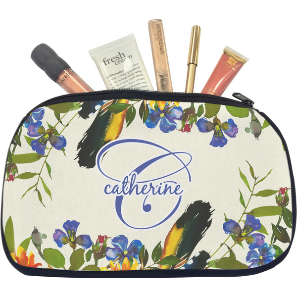 Custom Sunflowers Makeup / Cosmetic Bag - Medium (Personalized)
