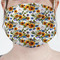 Sunflowers Mask - Pleated (new) Front View on Girl
