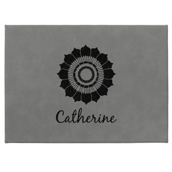 Sunflowers Medium Gift Box w/ Engraved Leather Lid (Personalized)