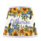Sunflowers Poly Film Empire Lampshade - Front View