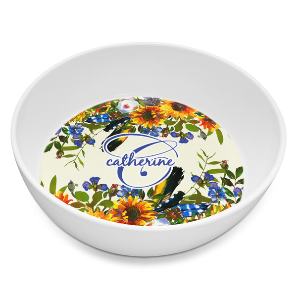 Custom Sunflowers Melamine Bowl - 8 oz (Personalized)