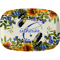 Sunflowers Melamine Platter (Personalized)