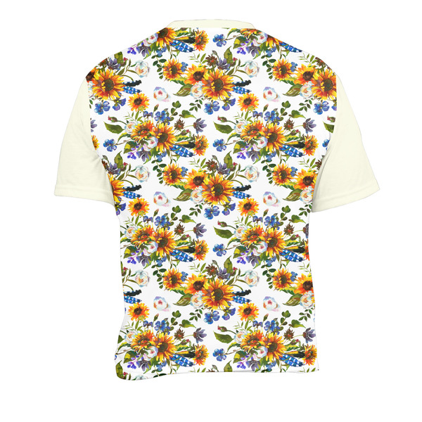 Sunflowers Men's Crew Neck T Shirt Medium - Back