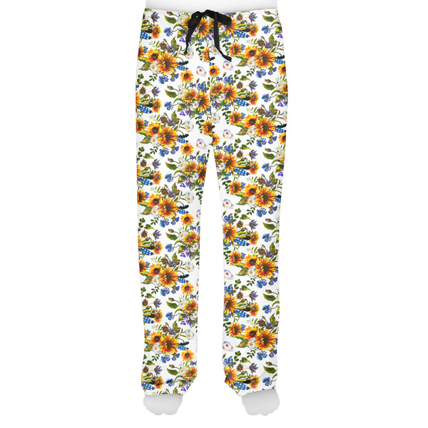 Sunflowers Men's Pjs Front - on model