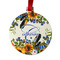 Sunflowers Metal Ball Ornament - Front