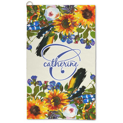 Sunflowers Microfiber Golf Towel - Large (Personalized)