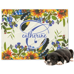 Sunflowers Dog Blanket (Personalized)