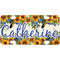 Sunflowers Mini / Bicycle License Plate (4 Holes) (Personalized)