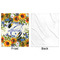 Sunflowers Minky Blanket - 50"x60" - Single Sided - Front & Back