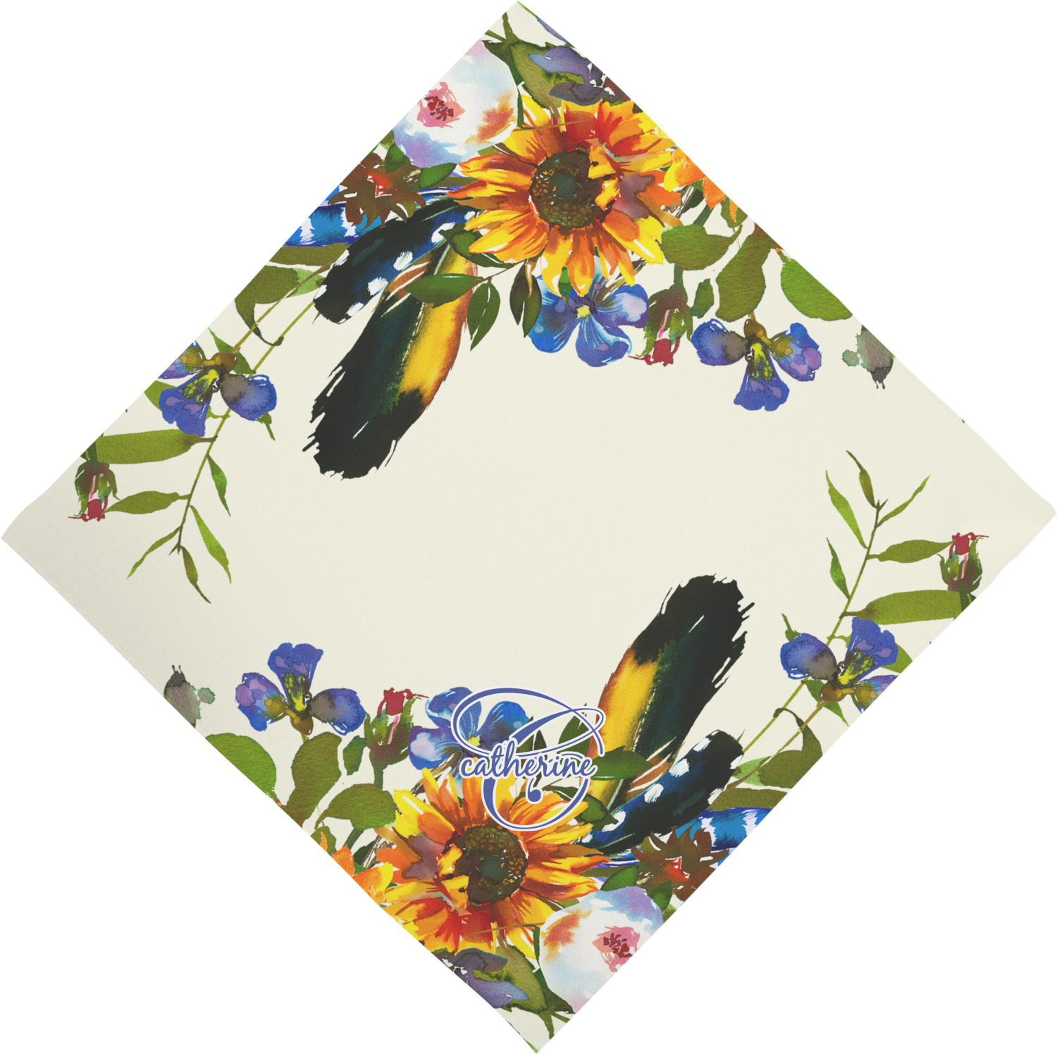 Sunflowers Cloth Napkins (Set of 4) (Personalized) YouCustomizeIt