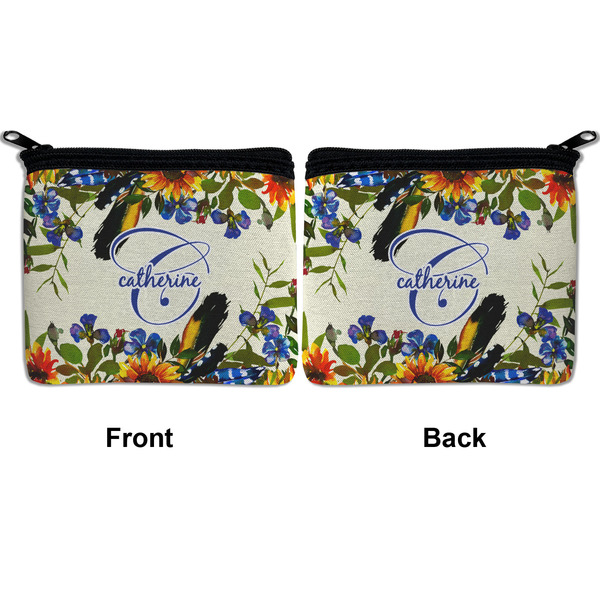 Sunflowers Neoprene Coin Purse - Front & Back (APPROVAL)