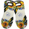 Sunflowers Neoprene Oven Mitts - Set of 2 w/ Name and Initial