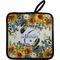 Sunflowers Pot Holder w/ Name and Initial