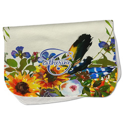 Sunflowers Burp Cloth - Fleece w/ Name and Initial