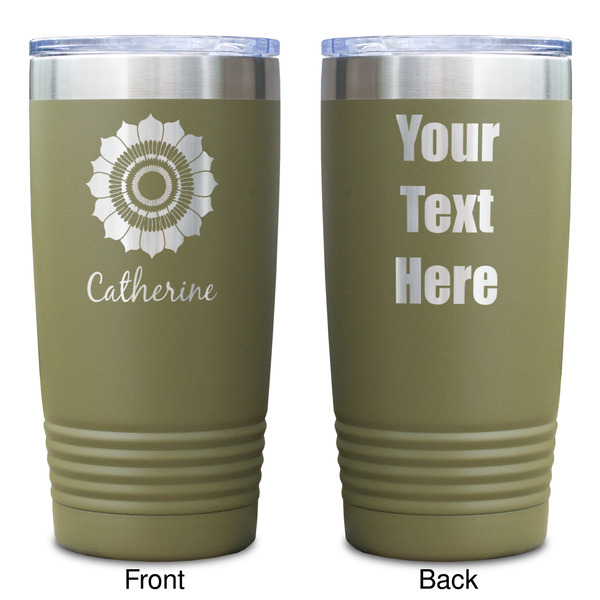 Sunflowers Olive Polar Camel Tumbler - 20oz - Double Sided - Approval