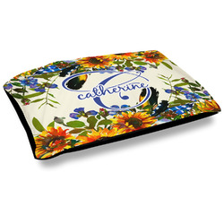 Sunflowers Outdoor Dog Bed - Large (Personalized)