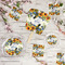 Sunflowers Party Supplies Combination Image - All items - Plates, Coasters, Fans