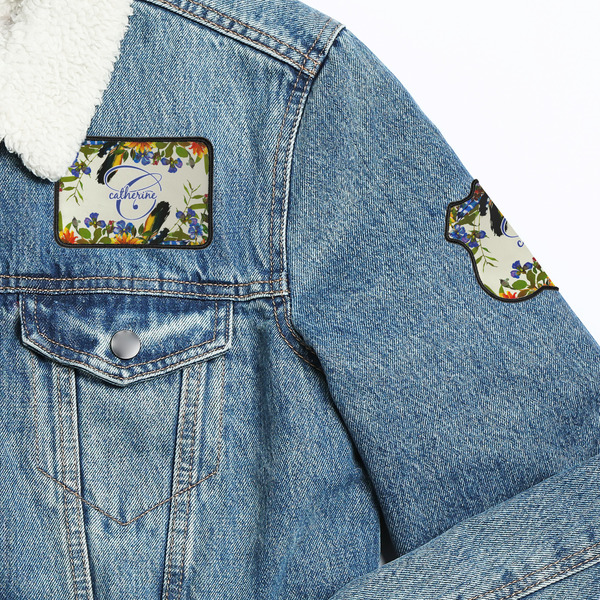 Sunflowers Patches Lifestyle Jean Jacket Detail