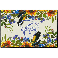 Sunflowers Door Mat - 36"x24" (Personalized)