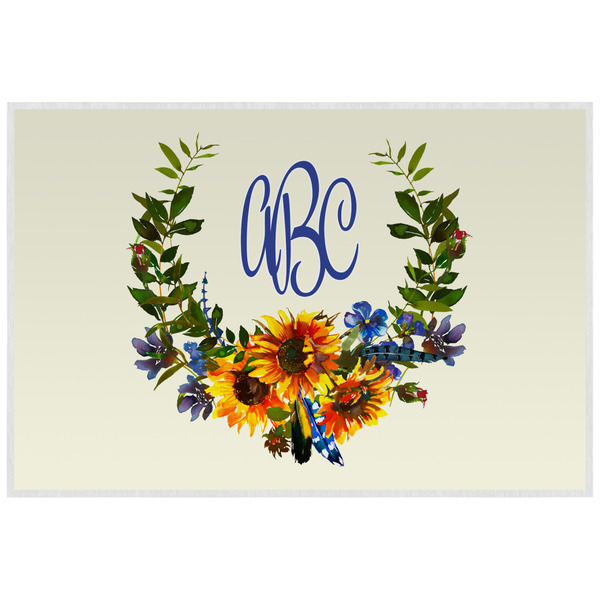 Sunflowers Personalized Placemat (Back)