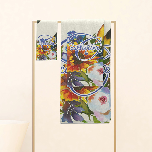 Sunflowers Personalized Towel Set