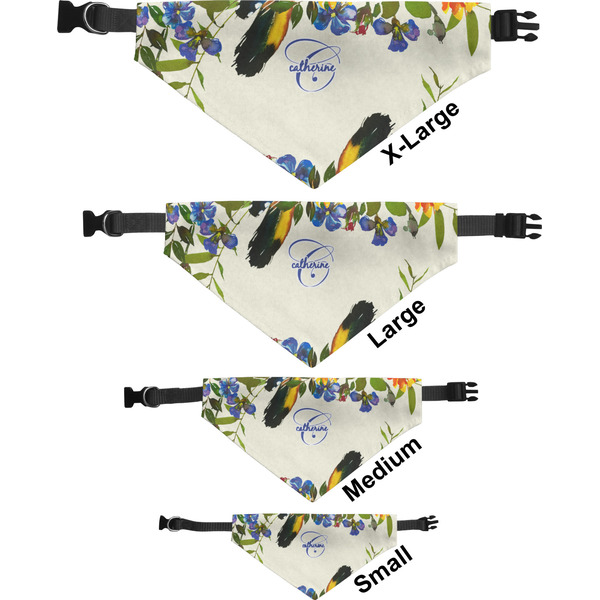 Sunflowers Pet Bandana Sizes