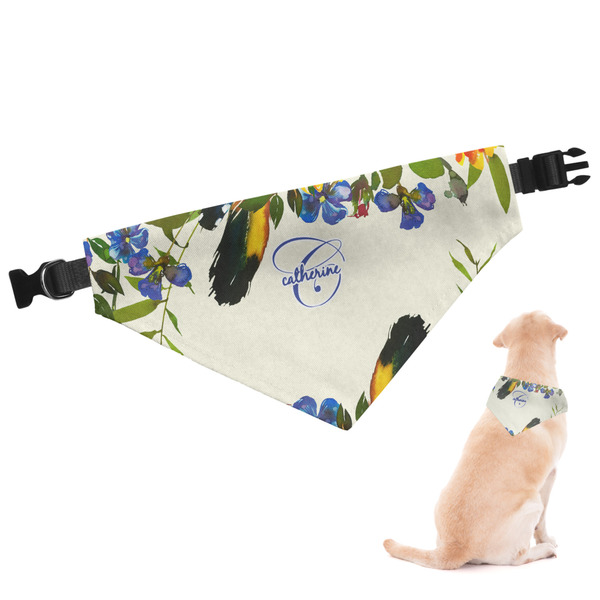 Custom Sunflowers Dog Bandana - Small (Personalized)