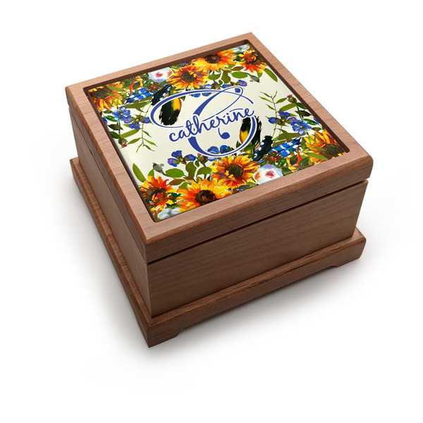 Custom Sunflowers Pet Urn (Personalized)