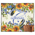 Sunflowers Outdoor Picnic Blanket (Personalized)