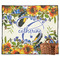 Sunflowers Picnic Blanket - Flat - With Basket